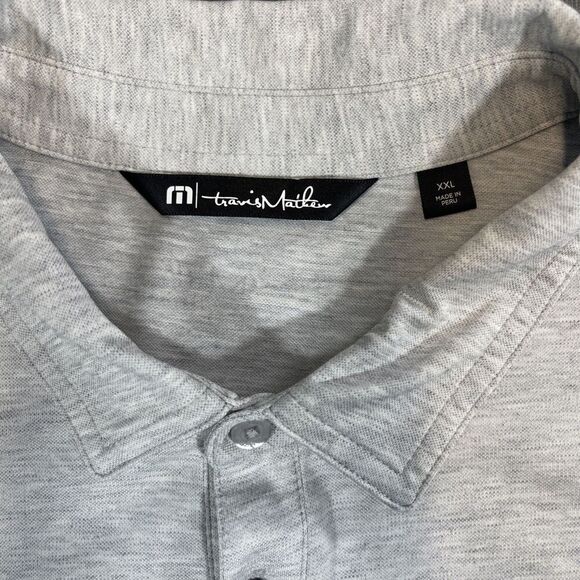 Travis Mathew Men’s Light Gray Short Sleeve Polo Arizona State Shirt‎  XXL - Picture 3 of 8